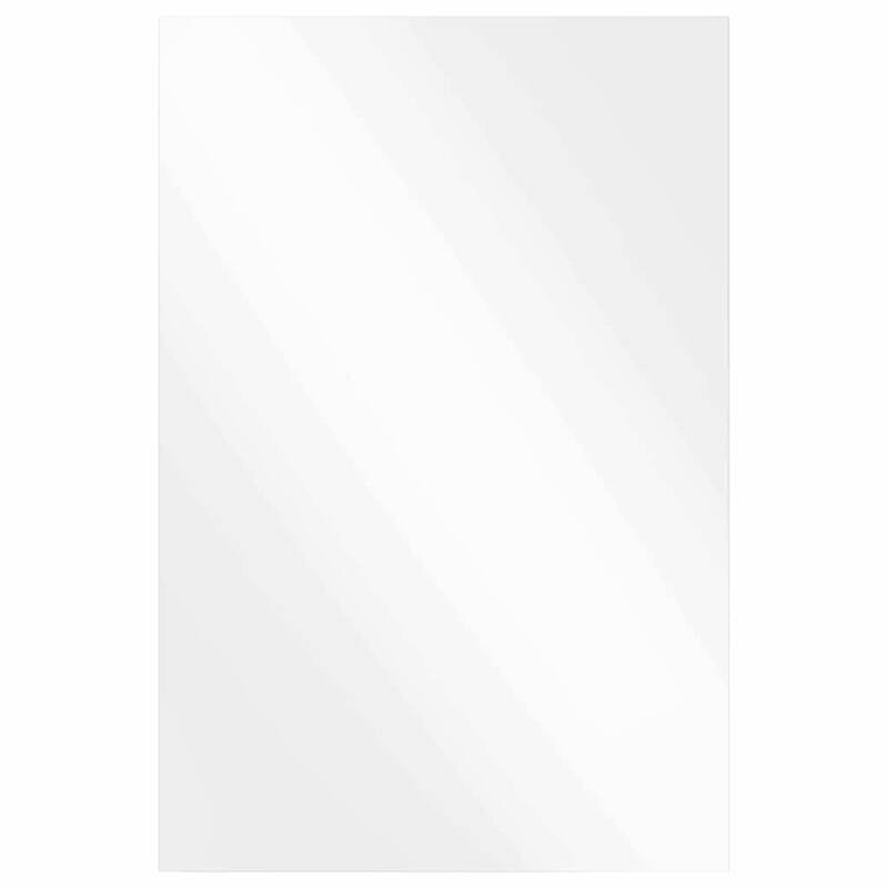 vidaXL Wall Mirror Square 15.75 x 15.75 in Tempered Glass