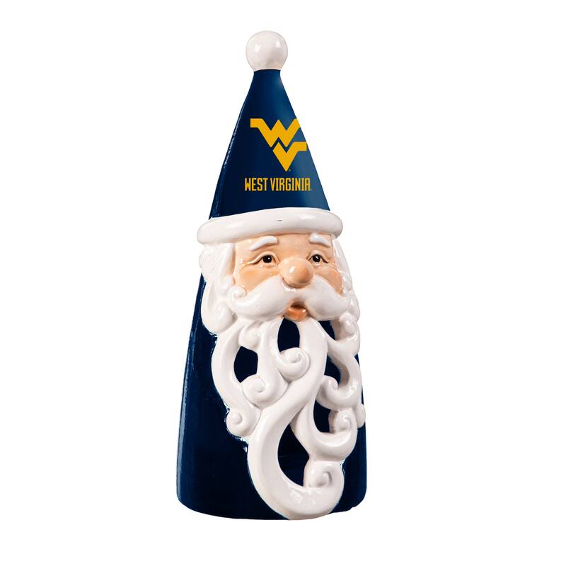 West Virginia University Santa LED Garden Statuary, 8"