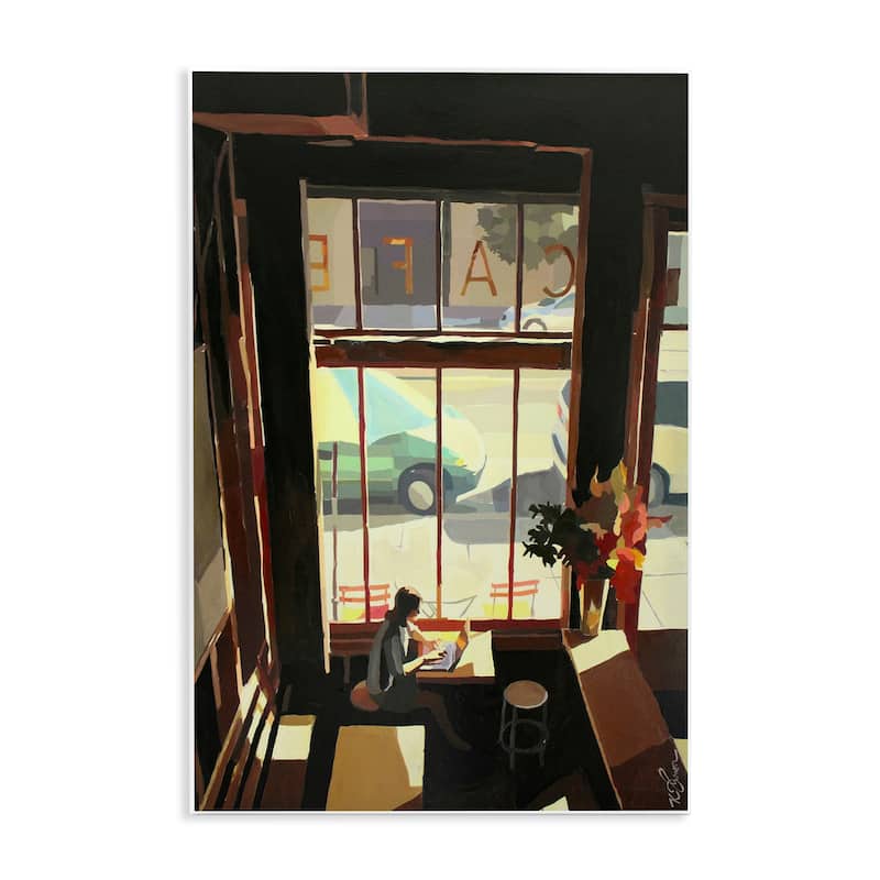 Stupell Tranquil Cafe Environment Wall Plaque Art Design By Keith Thomson - 13 x 19