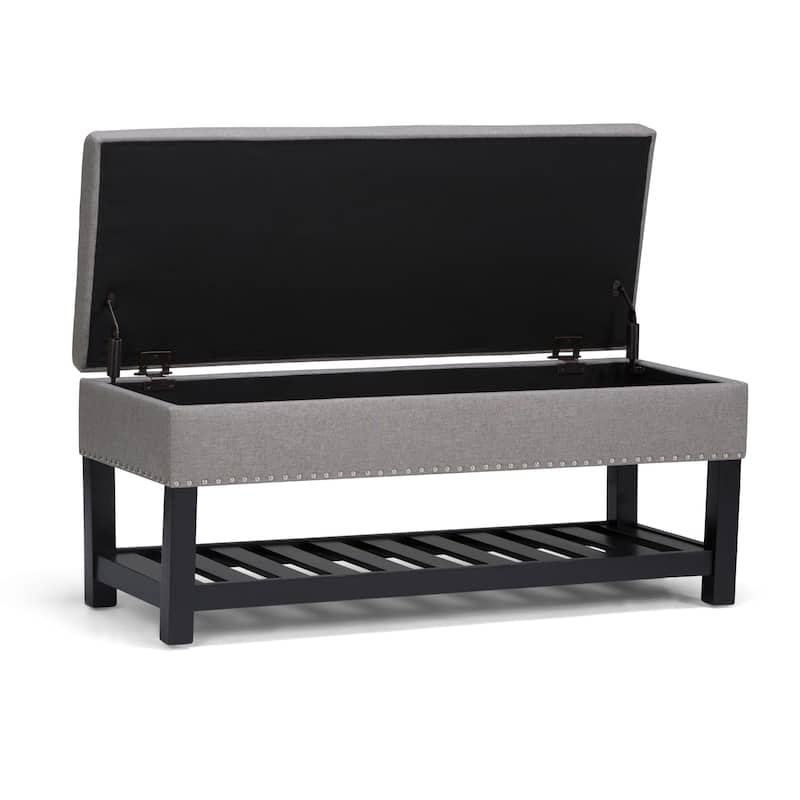 WYNDENHALL Riley 43 inch Wide Rectangle Ottoman Bench - 43 W x 17 D x 19 H