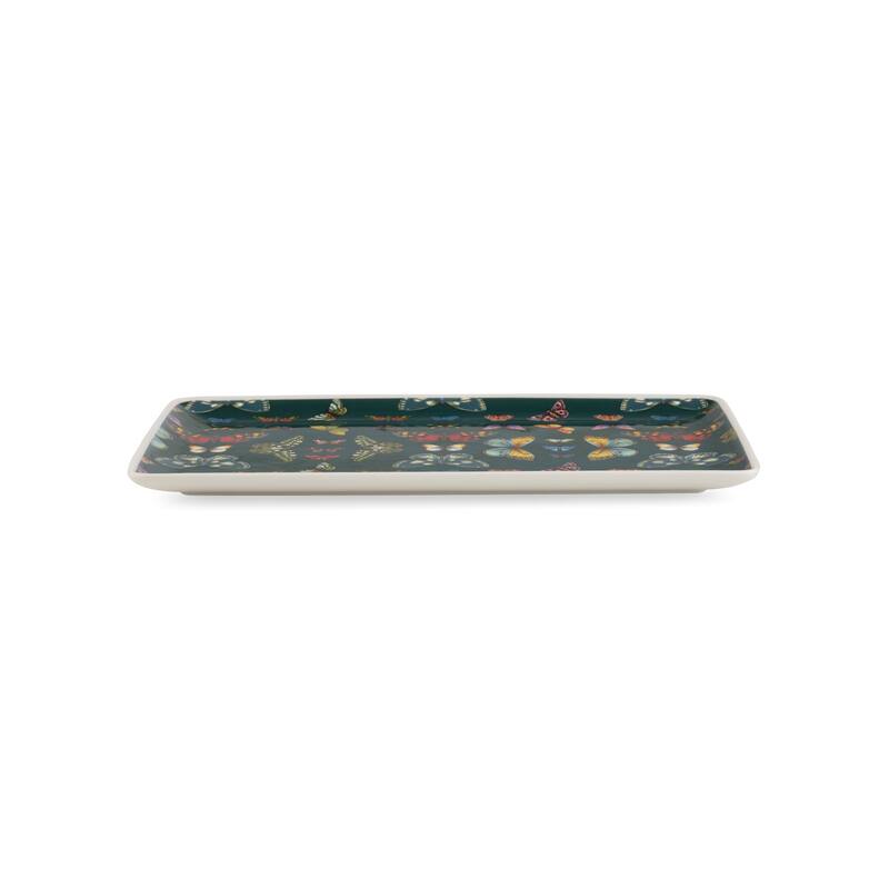 Portmeirion Botanic Garden Harmony Rectangular Tray - 13 x 7.5 Inch