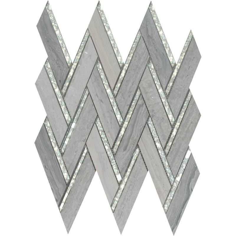 Emser Tile Impulse - 14" x 15" Parallelogram Herringbone Mosaic Floor