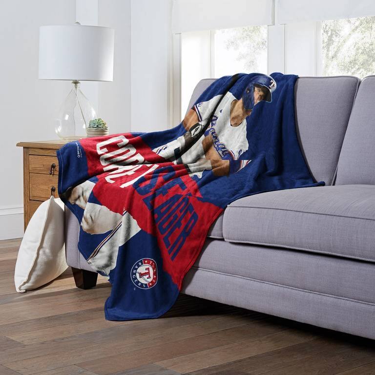 MLB Texas Rangers Player Silk Touch Throw Blanket