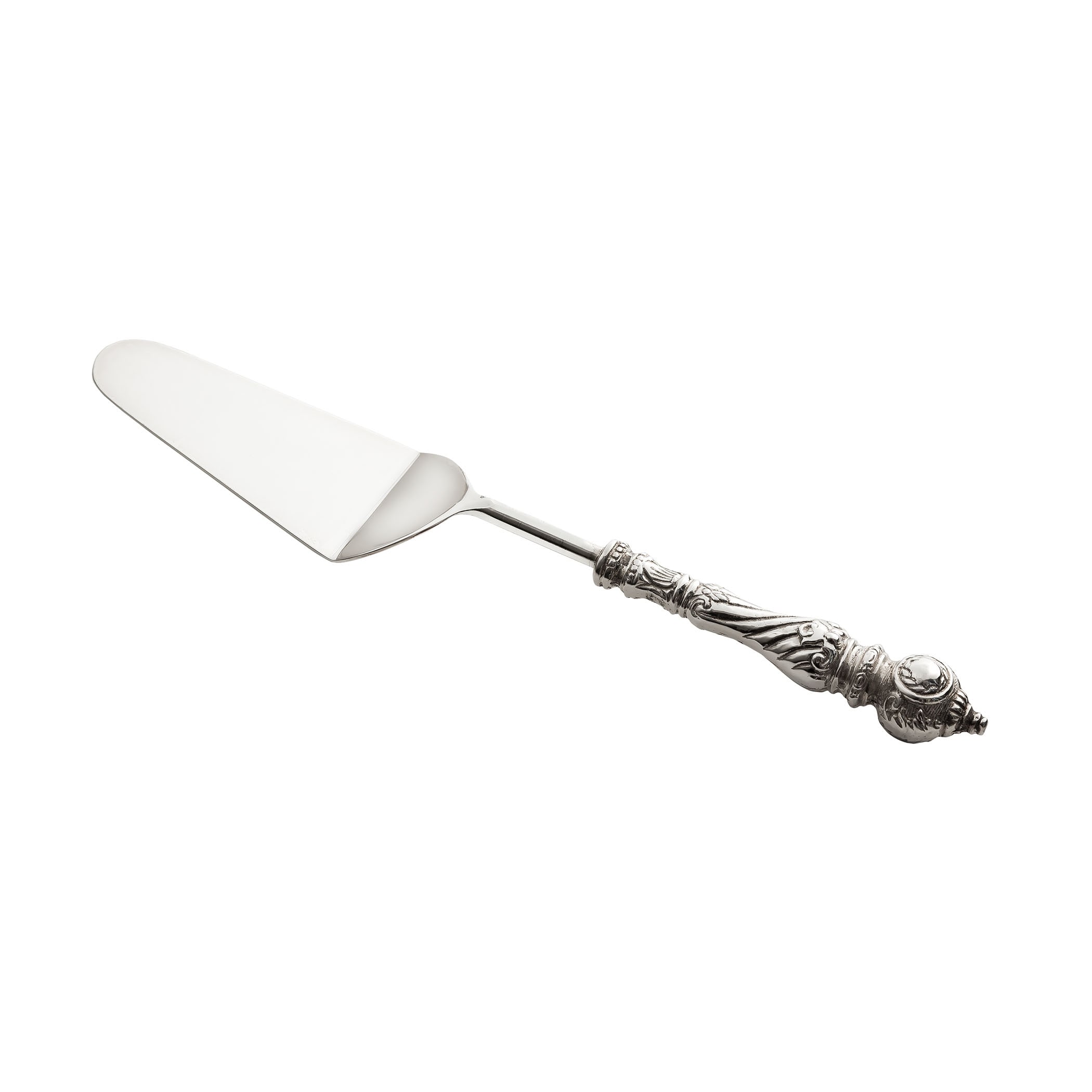 Elk Home Silver Finish Metal 2.5 Inch Wide Cake Stand