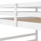 preview thumbnail 36 of 34, Wood Bunk Bed Kids Low Bunk Bed with Ladder Both Sides and Full-Length Safety Guardrail Solid Pine Wood Frame for Kids Bedroom