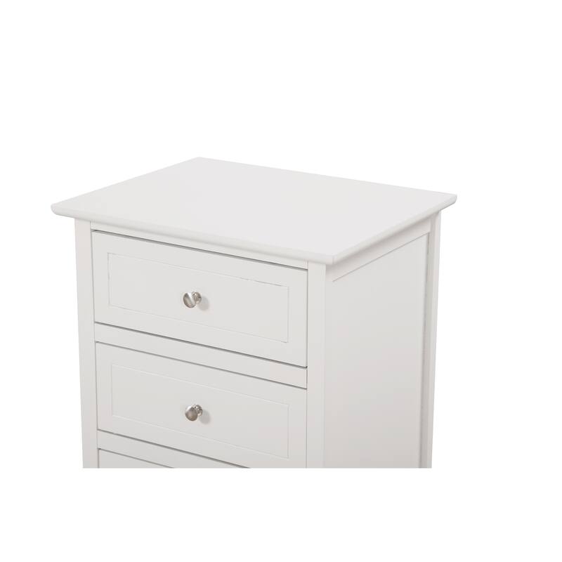 Glory Furniture Contemporary Wooden Nightstand with Drawers