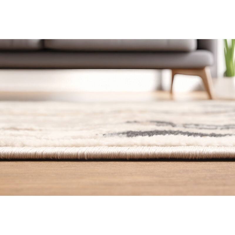 ECARPETGALLERY Machine Made Juniper Taupe Area Rug