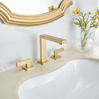 Brushed Golden Sink Faucet with Supply Hose - 6.37-in height