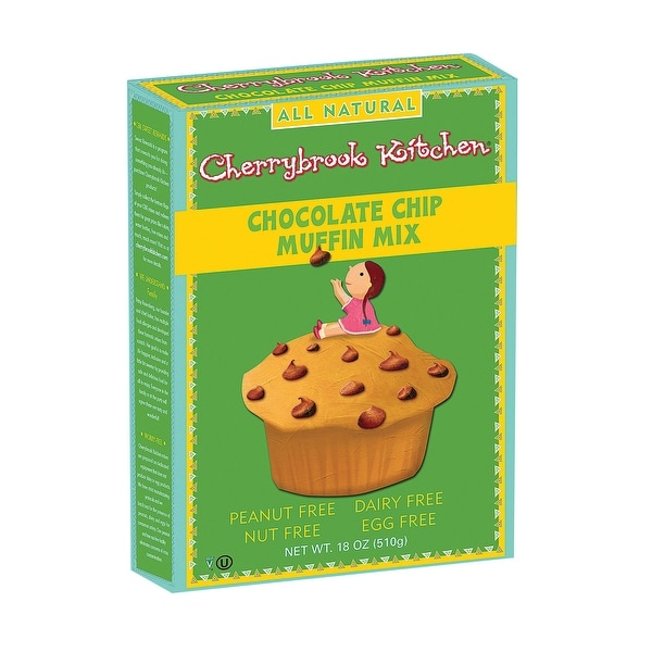 Cherrybrook Kitchen Chocolate Chip Muffin Mix - Case of 6 - 18 oz