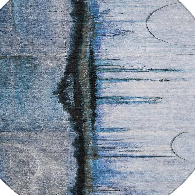 HomeRoots Abstract Transitional Rectangle Outdoor Rug