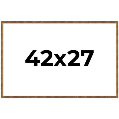 42x27 Frame Gold Kingsley Distressed Solid Wood Picture Frame Width