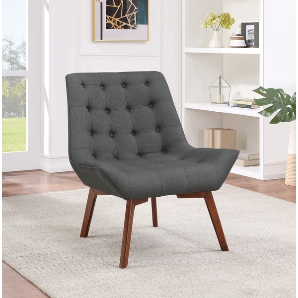 Shelly tufted chair clearance with coffee legs