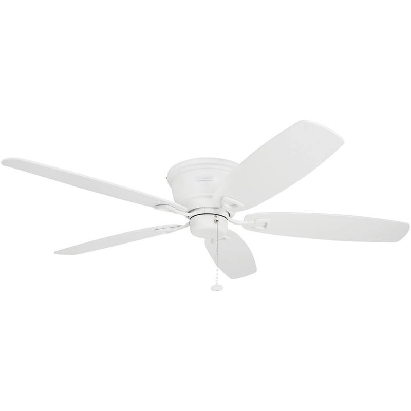 52" Honeywell Glen Alden White Indoor Ceiling Fan, No Light, with Pull Chain