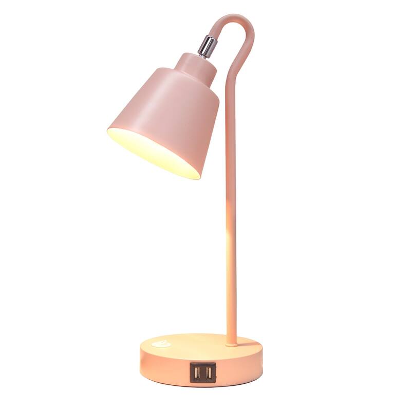 Looped Desk Lamp with Adjustable Shade - 16" - Pink