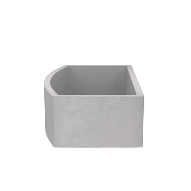 Farmhouse Quartet 33-inch NativeStone Curved Kitchen Sink - 33" x 20.5" x 10.25"