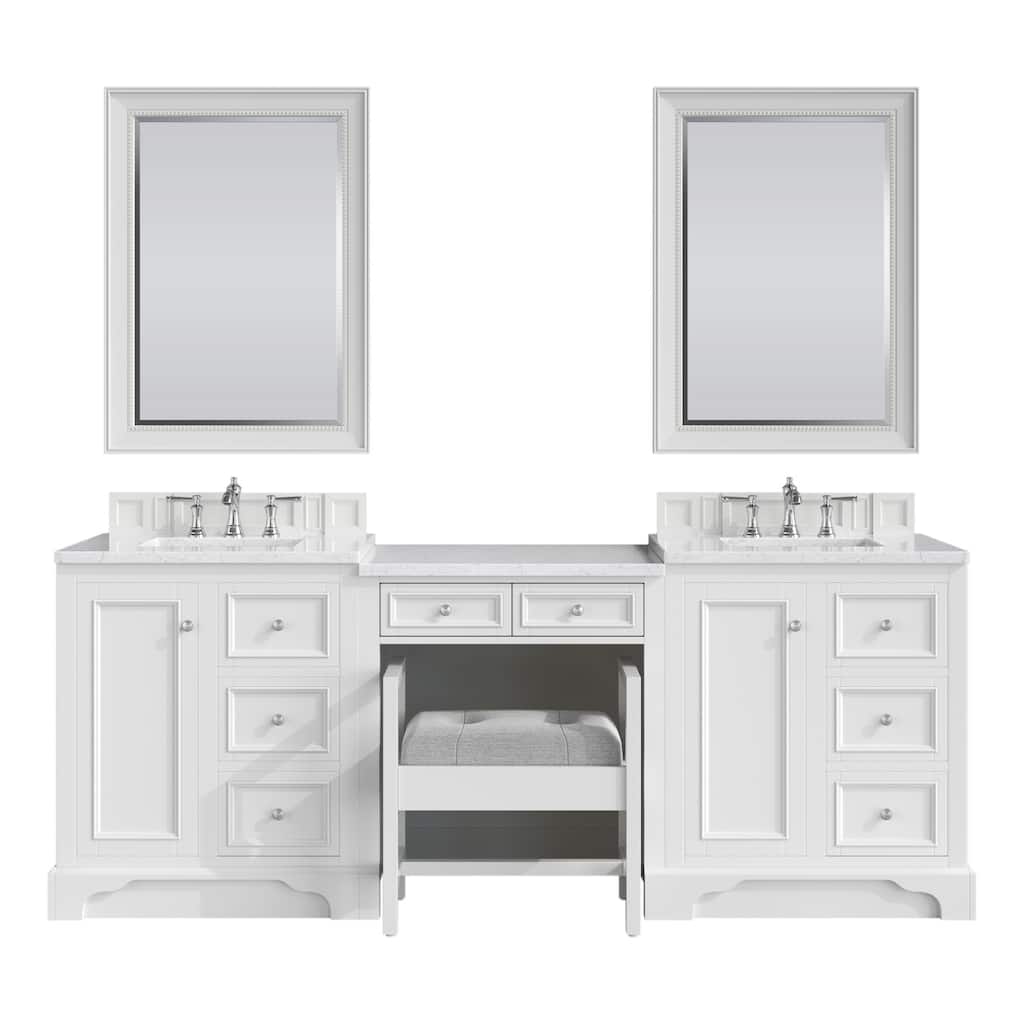 James Martin Vanities 825-V30GP-AB-EJP De Soto 90" Double Basin Birch