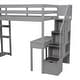 preview thumbnail 15 of 25, Twin Size Wooden Loft Bed with Storage Drawers, Desk, Storage Stairs, Shelves