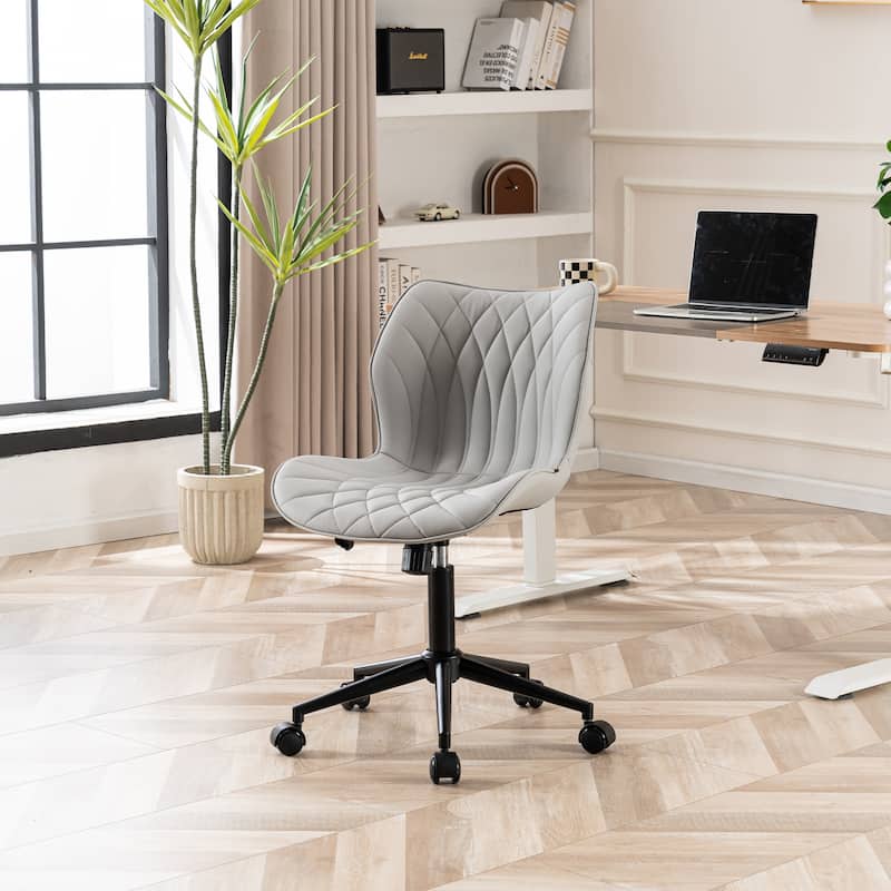 Swivel Armless Desk Chair Office Chairs Makeup Vanity Chair