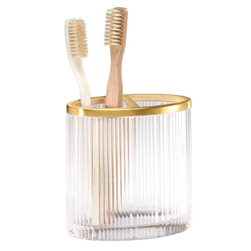 Nicole Miller Louise Toothbrush Holder - Clear - Toothbrush Holder