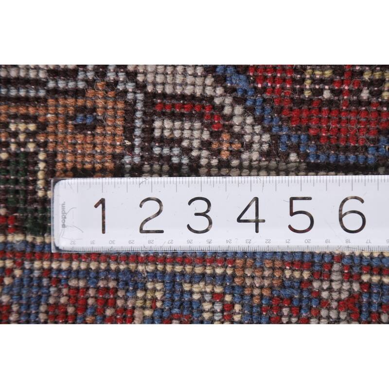 Red Traditional Heriz Serapi Foyer Area Rug Hand-knotted Wool Carpet - 2'0"x 3'0"