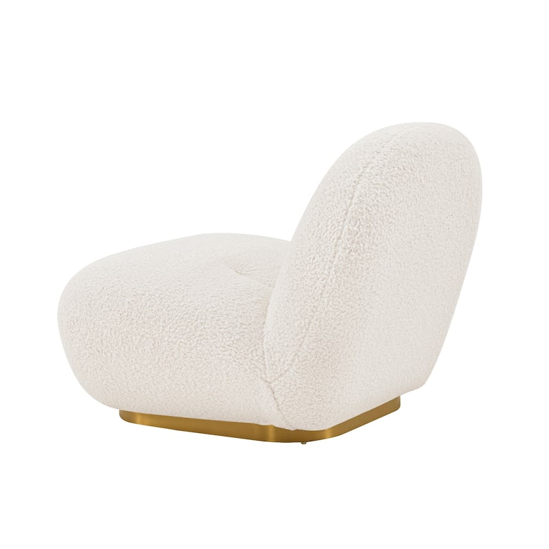 Manhattan Comfort Edina Boucle Lounge Chair