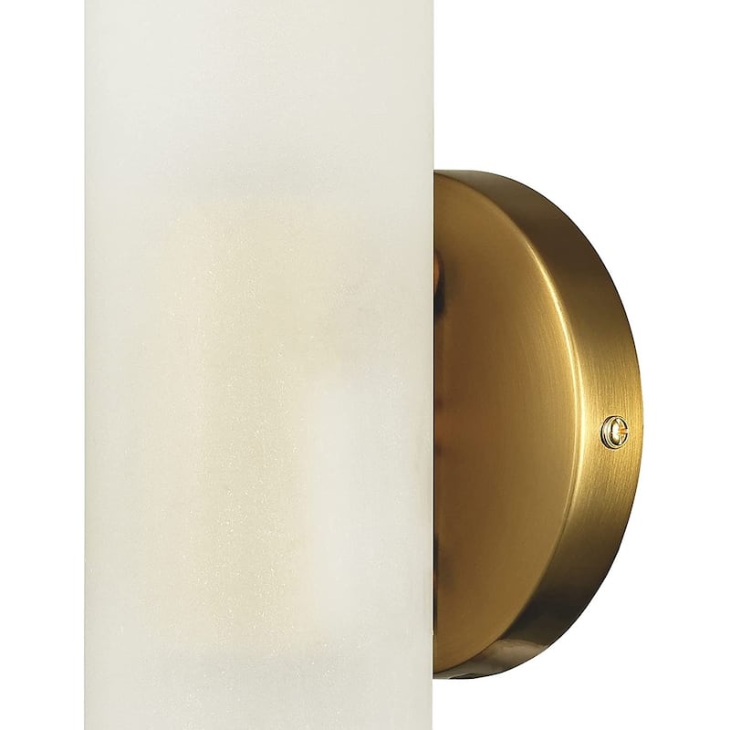 Syracuse Modern Brass 2-Light Cylinder Sconce Lighting Set of 2