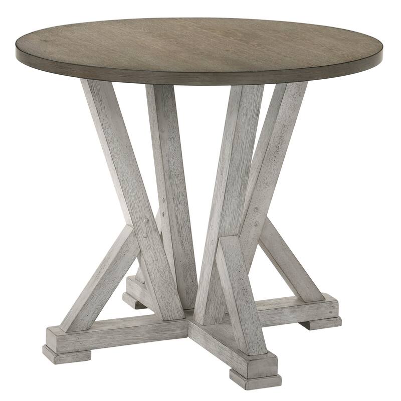Theile Ash Brown 48-inch Round Counter Height Table by Furniture of America - Ash Brown