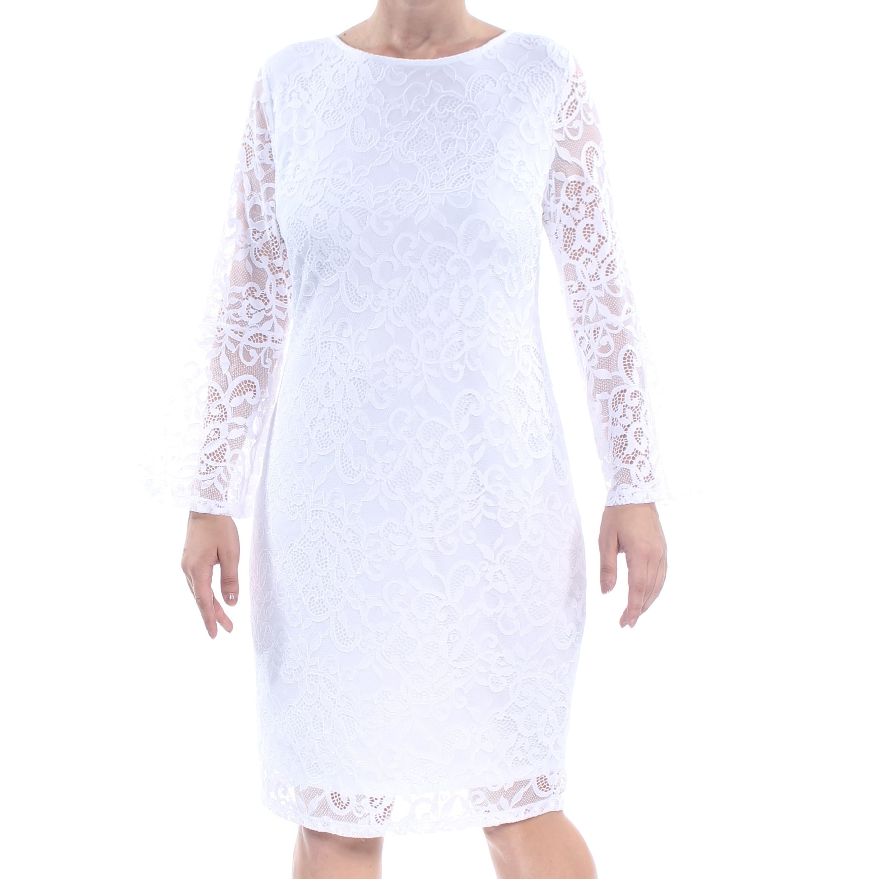 alfani white lace dress