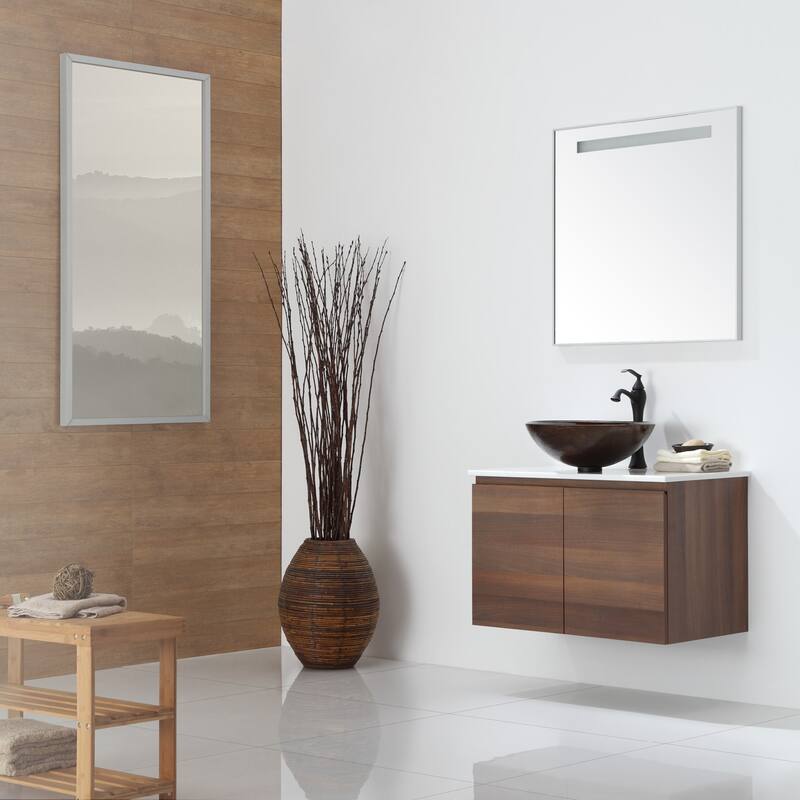 Kraus 17" Mercury Glass Vessel Bathroom Sink Only