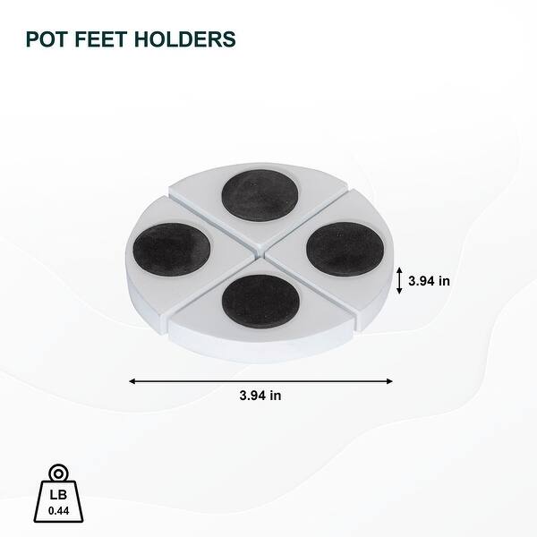 Pottery Pots Indoor Outdoor Pot Feet Holders 3.94 Inch Diameter