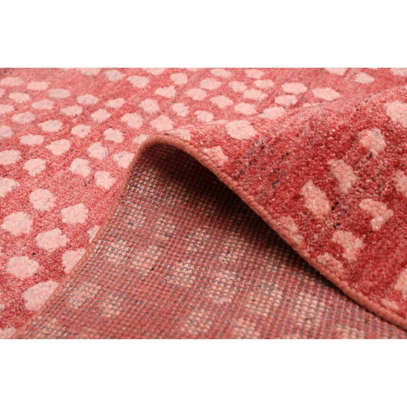 ECARPETGALLERY Hand-knotted Tangier Light Red Wool Rug - 8'2 x 9'9