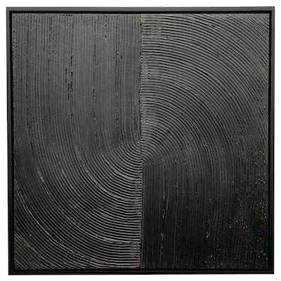 Dela Acrylic Wall Art, Black