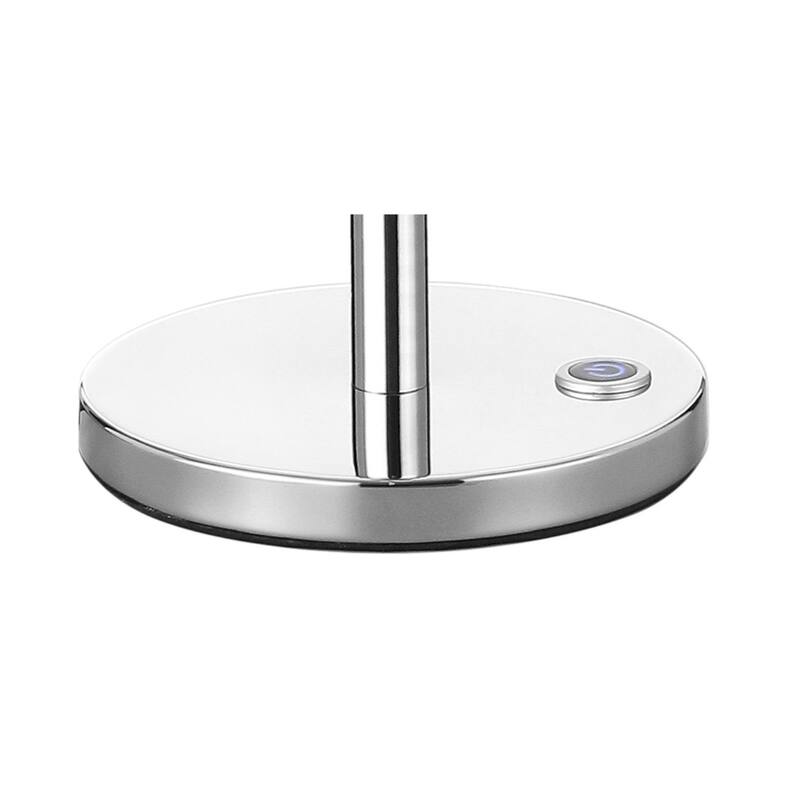 Cairo 23.5" LED Integrated Table Lamp, Chrome by JONATHAN Y
