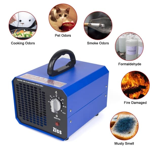 Air Purifier Ionizer Negative Ion Ozone Generator Large Home Odor Smoke Removal 