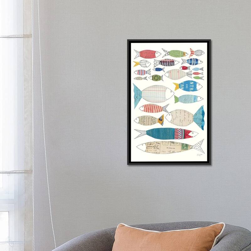iCanvas "Wind And Waves VI" by Courtney Prahl Framed Canvas Print