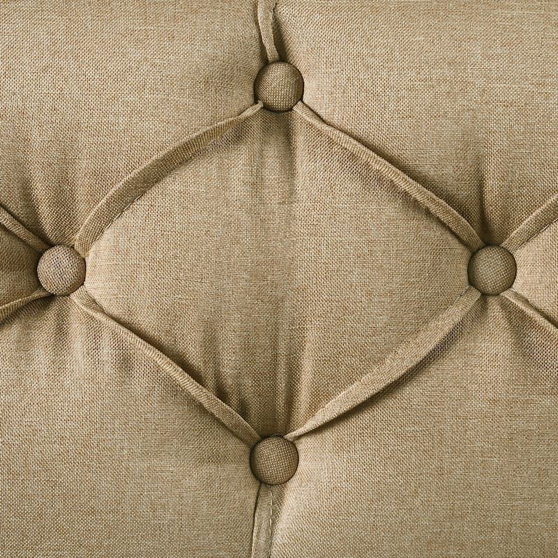 Exodel Contemporary Twin Upholstered Tufted Day Bed with Trundle by Furniture of America