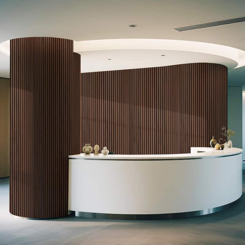 Art3d Flex Acoustic 3D Wall Panel 95.3"x23.8" Walnut
