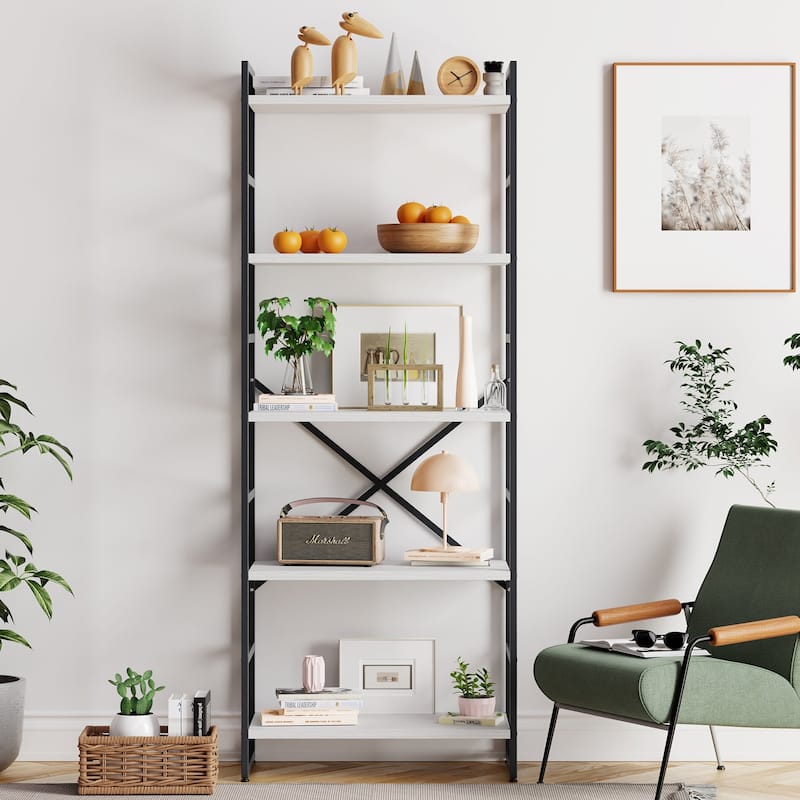 Futzca 5 Tier Storage Bookshelf