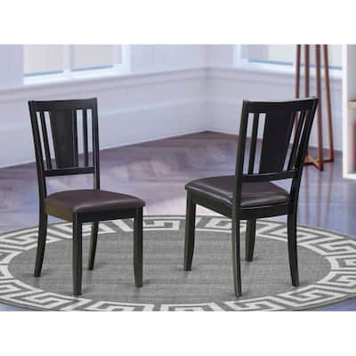 Modern Dining Chair Wood Seat - Stylish Kitchen Accent Chair - Comfortable Side Chair for Home
