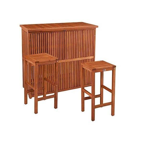 Southern Enterprises OD6962, Trinidad Outdoor Barstools 2pc Set