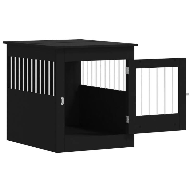 vidaXL Dog Crate with Door Doghouse Puppy Kennel Peg Cage Engineered Wood