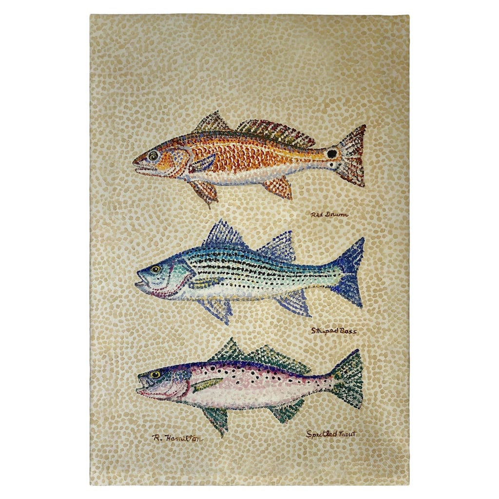 Creek Fish Guest Towel - 20x20