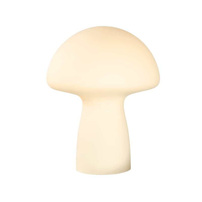 Modern Glass Mushroom Novelty Table Lamp with Stripes