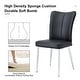 preview thumbnail 4 of 23, Modern minimalist 4-piece set of faux leather dining chairs and office chairs