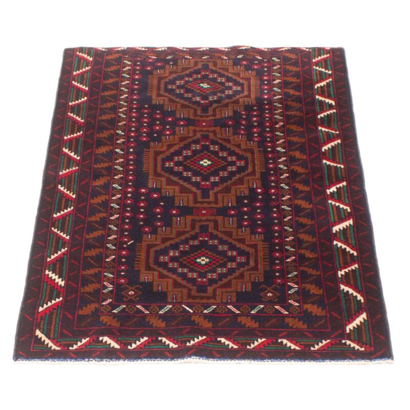 Teimani Navy Rug 2'10" x 4'7" - 2'10 x 4'7