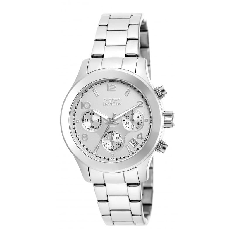 Invicta Men's 19216 Angel Quartz Chronograph Silver Dial Watch