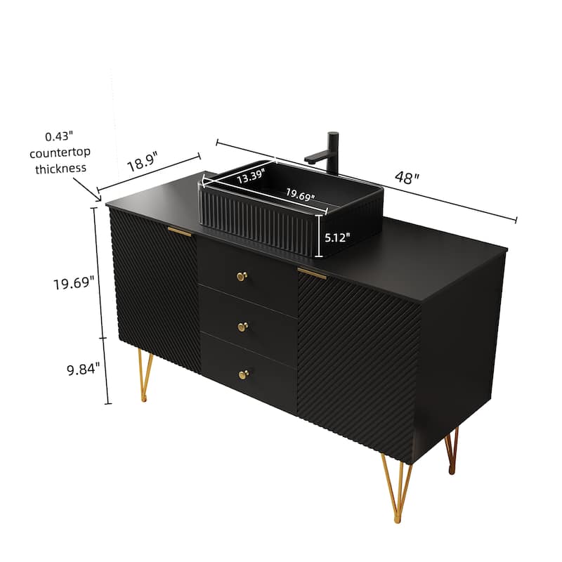 Freestanding Bathroom Vanity with Sink
