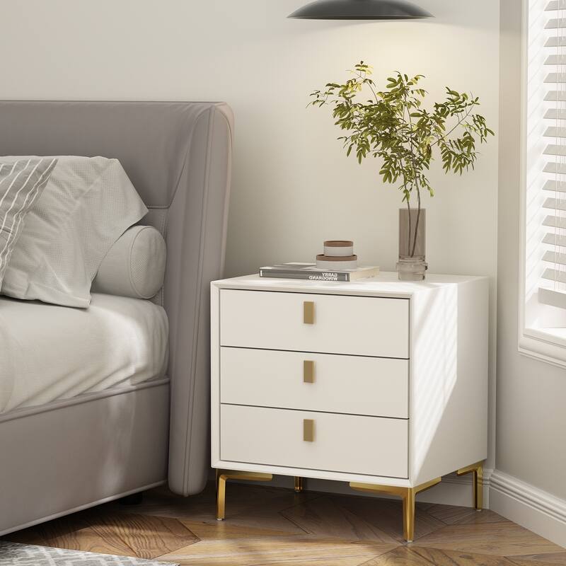 Timechee 3-Drawer Nightstand End Table Bedside Table