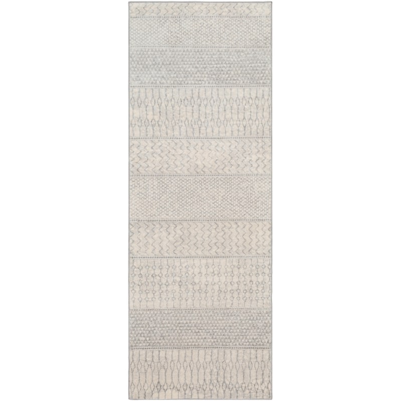 Livabliss Lovato Bohemian Block Print Area Rug - 2' 7" x 7' 3"