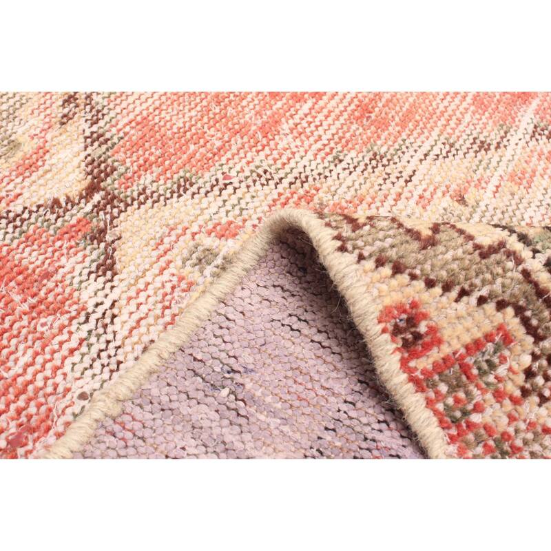 ECARPETGALLERY Hand-knotted Antalya Vintage Red Wool Rug - 2'11 x 9'2